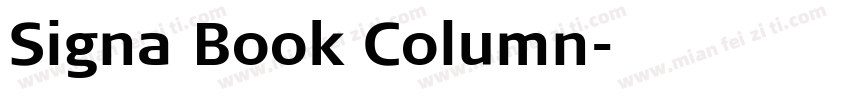 Signa Book Column字体转换